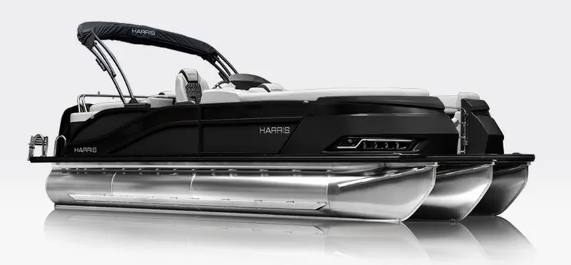 The Image of 2027 Harris Grand Mariner 250 SLDH pontoon boat, sleek design. - 1