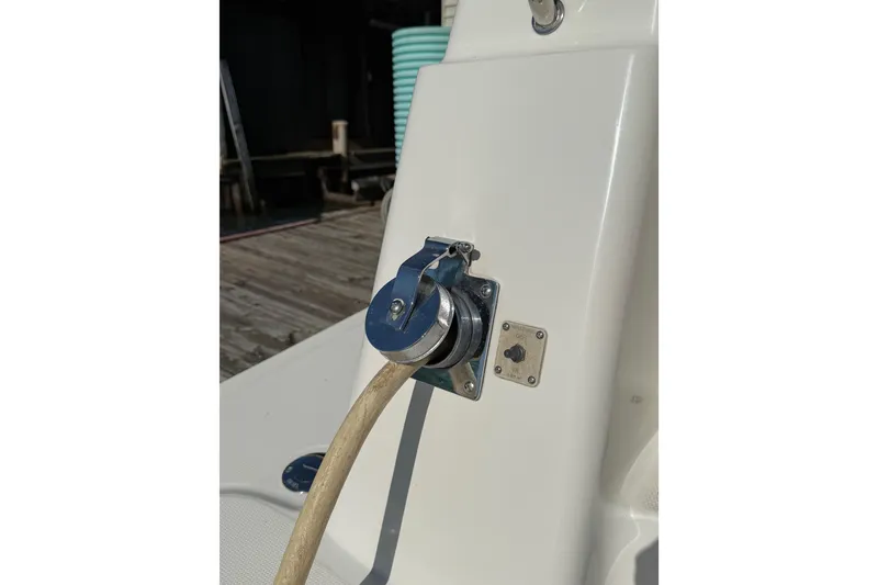 Slide: The Image of Water hose connection on Silverton 42 Convertible 2001 boat. - 13