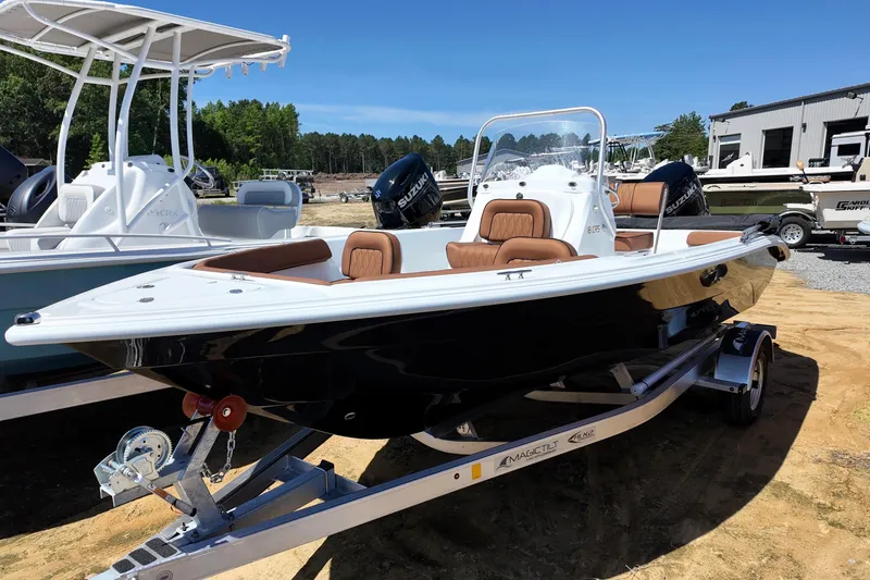 Slide: The Image of 2026 ALK2 Powerboats 18 CRS on trailer, featuring sleek design and modern seating. - 8
