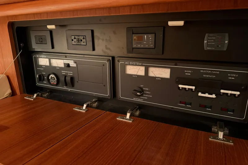 Slide: The Image of Electrical control panel on a 2004 Tiara Yachts 3200 Open boat. - 21