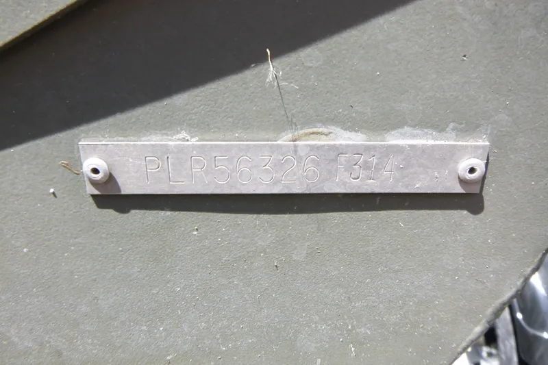 Slide: The Image of 2014 Polar Kraft Jon MV 1448 LW boat identification plate with serial number. - 8