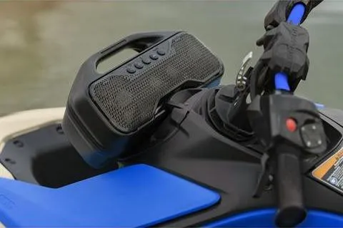Slide: The Image of 2025 Sea-Doo Spark Trixx for 3, featuring a sleek blue design and advanced controls. - 7
