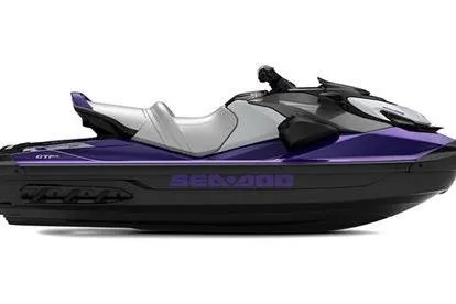 The Image of 2025 Sea-Doo GTI SE 130 jet ski in sleek purple and black design. - 1