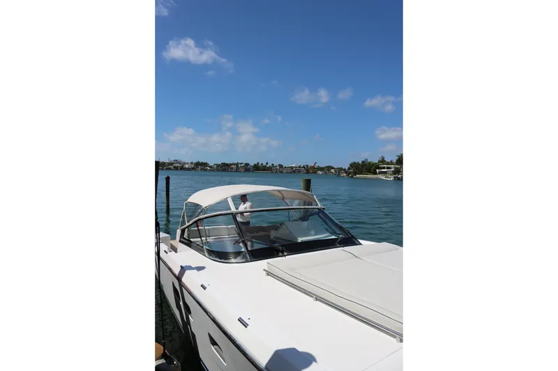 Slide: The Image of Luxury CNM 50 yacht docked on a sunny day, 2010 model. - 14