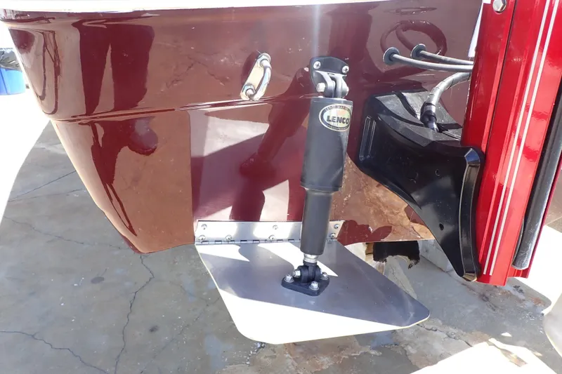 Slide: The Image of 2021 Hurricane SunDeck Sport 185 OB boat with Lenco trim tab system. - 61