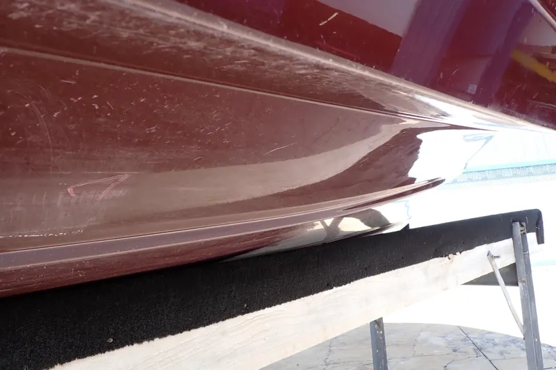 Slide: The Image of 2021 Hurricane SunDeck Sport 185 OB boat hull on a trailer. - 64