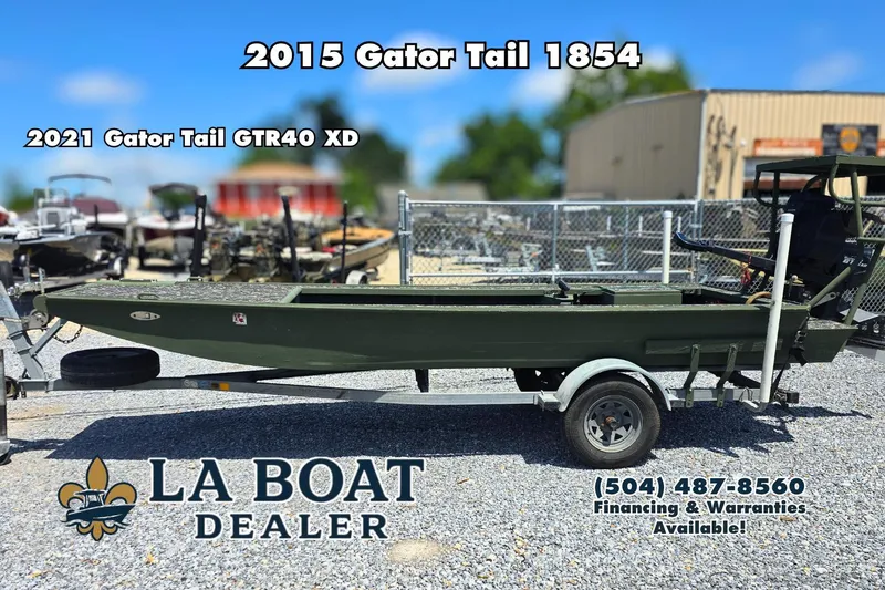 The Image of 2015 Gator Tail 1854 boat on trailer at LA Boat Dealer, contact for financing. - 0