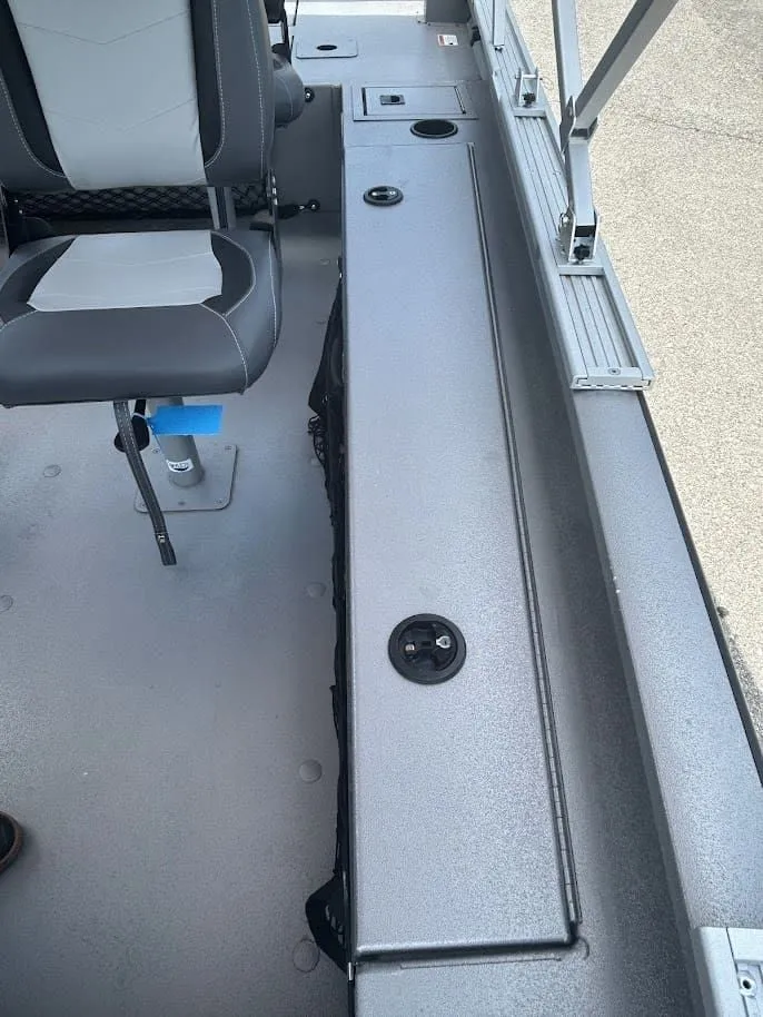 Slide: The Image of Interior of a 2025 Lowe Outlet 20 boat. - 11