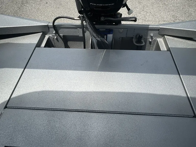 Slide: The Image of Lowe Outlet 20 boat 2025 with outboard motor. - 15