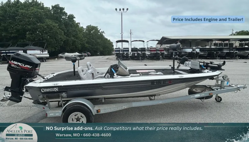 The Image of 1997 Champion 191 DC boat with trailer and engine. - 1