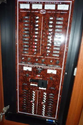 Slide: The Image of 12-volt control panel in 2005 Silverton 39 Motor Yacht. - 20