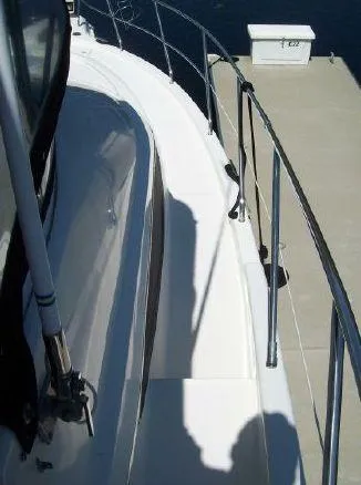 Slide: The Image of 2005 Silverton 39 Motor Yacht at dock, side view. - 6