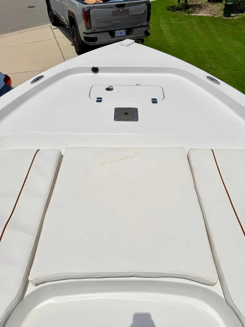 Slide: The Image of 2019 Sea Hunt BX 25 FS boat deck with cushions. - 3