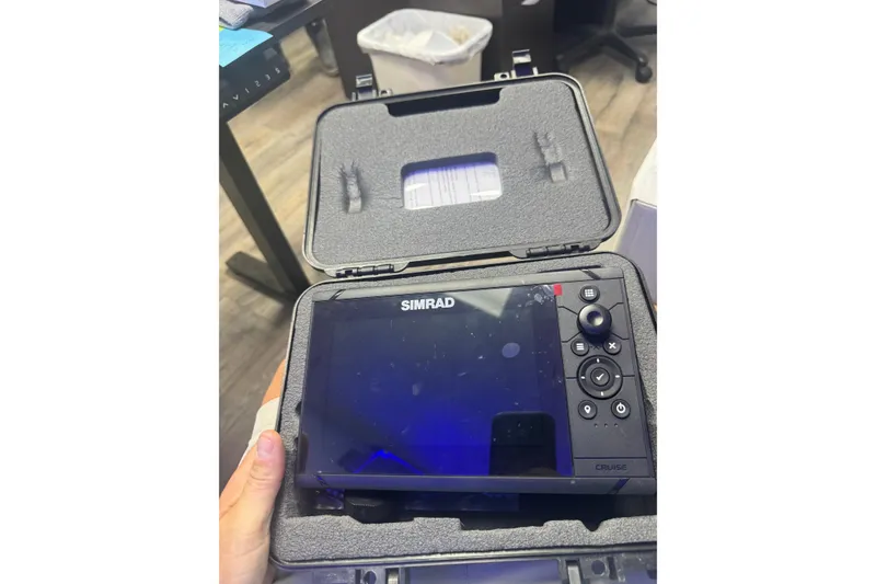 Slide: The Image of Simrad marine GPS device in protective case, suitable for Sea Chaser 175 RG 2005 boat. - 7