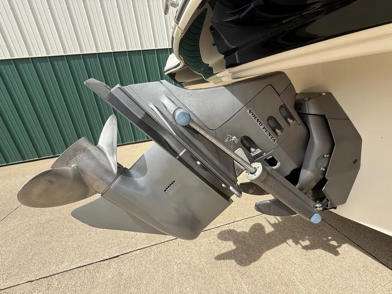 Slide: The Image of Close-up of a 2006 Azure AZ240 boat motor propeller. - 6