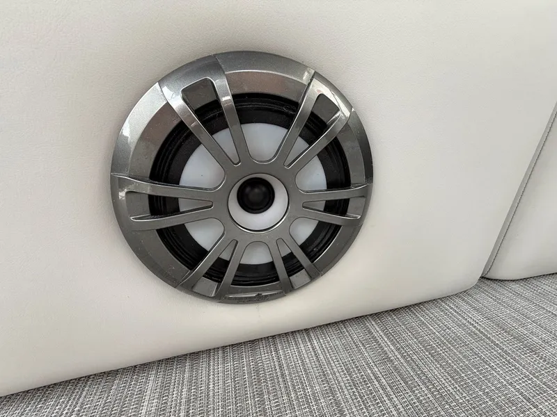 Slide: The Image of Speaker in Harris Sunliner 230 boat, model year 2021. - 20