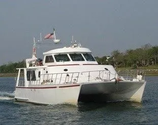 Slide: The Image of Custom Crosswater Passagemaker 49 yacht from 2001 on calm waters. - 6