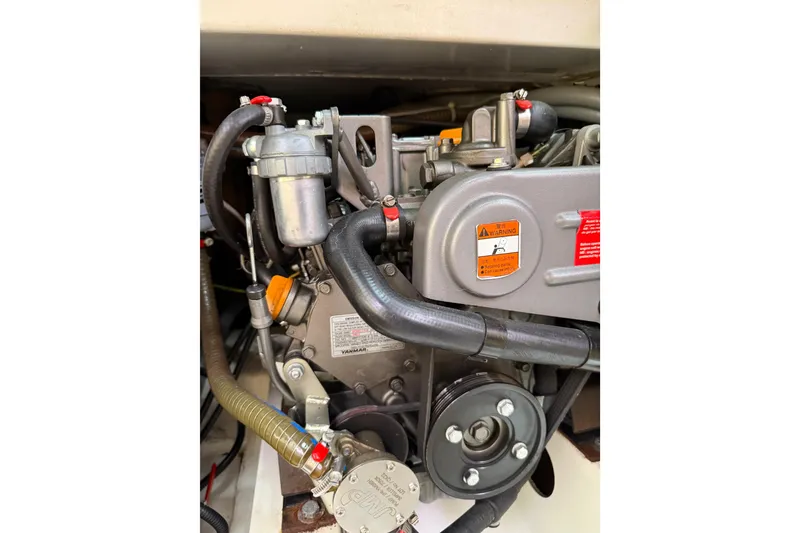 Slide: The Image of Engine compartment of a 2014 Beneteau FIRST 25 S sailboat. - 31