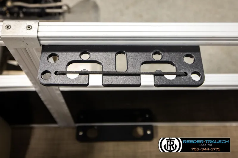 Slide: The Image of Mounting bracket on 2022 SUNTRACKER BASS BUGGY 18 DLX pontoon boat. - 43