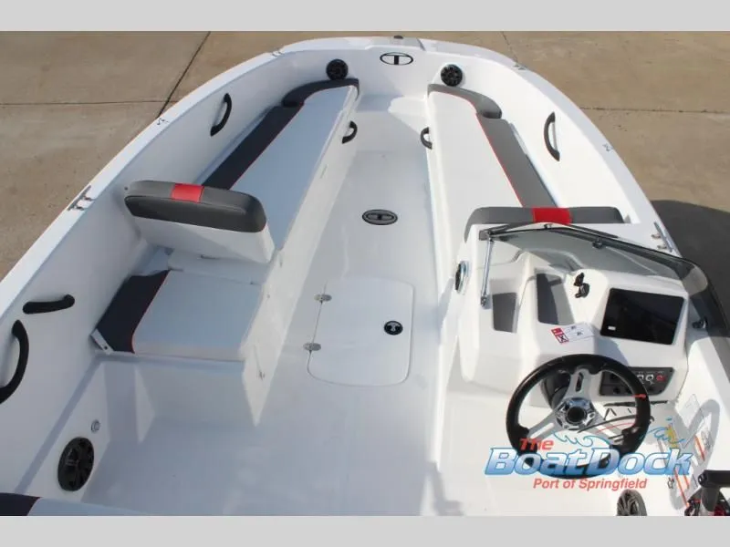 Slide: The Image of Interior view of T-Yachts 18, 2026 model, featuring modern amenities. - 12