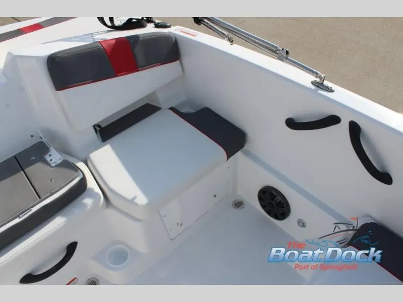 Slide: The Image of Interior of a 2026 T-Yachts 18 with seating area. - 15