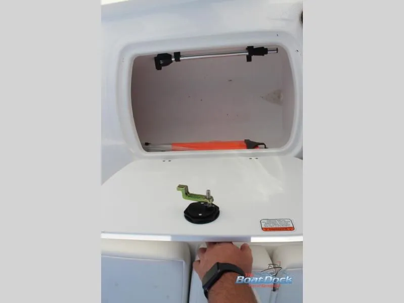 Slide: The Image of Storage compartment in T-Yachts 18 boat, model year 2026. - 21