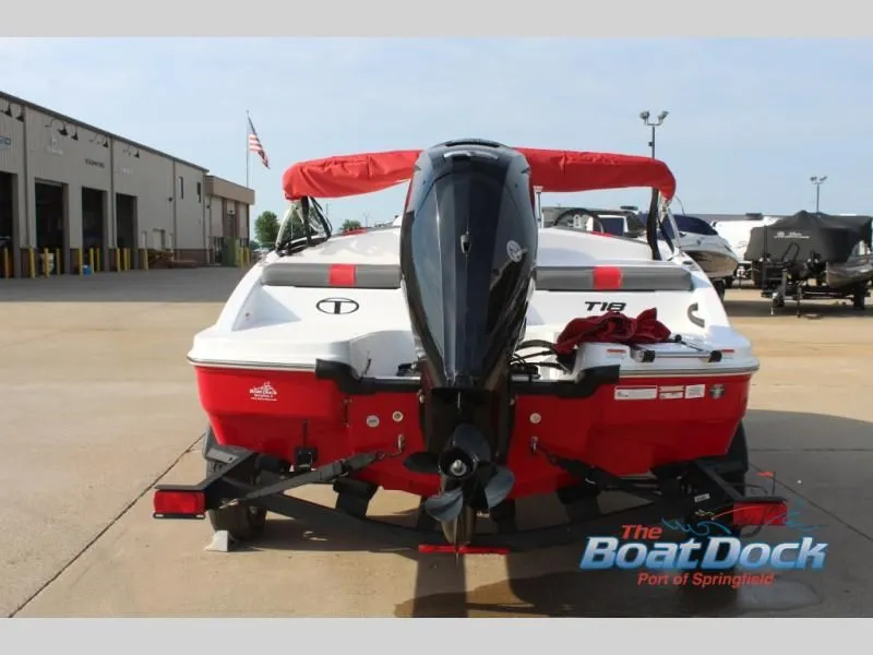Slide: The Image of Red T-Yachts 18 boat from 2026 at Springfield port. - 8