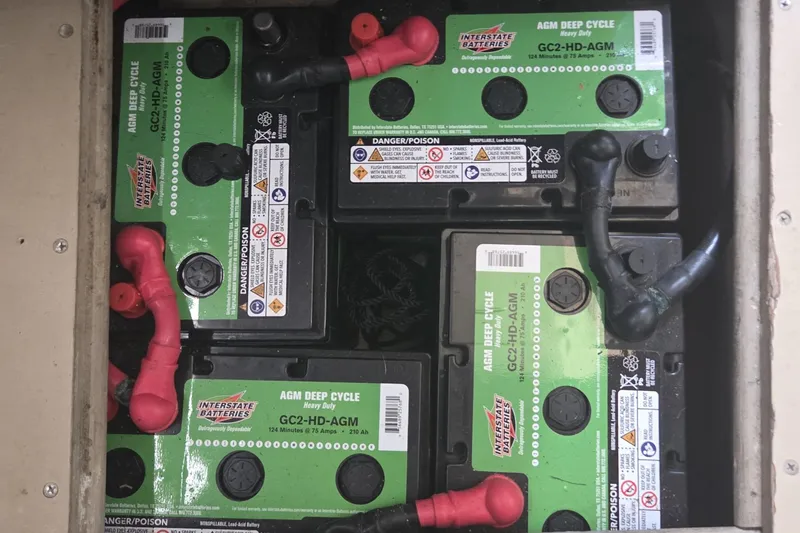 Slide: The Image of AGM deep cycle batteries in a 1989 C&C 37/40+ sailboat. - 22