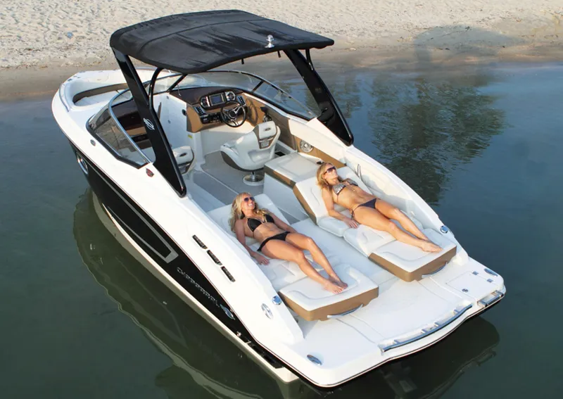 Slide: The Image of Manufacturer Provided Image: 2013 Chaparral 257 SSX boat with sunbathing deck and canopy. - 14