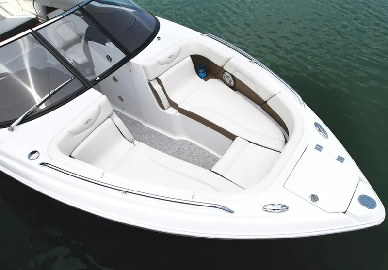 Slide: The Image of Manufacturer Provided Image: 2013 Chaparral 257 SSX boat with white interior and spacious seating. - 15