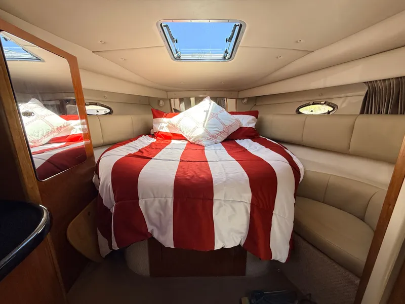 Slide: The Image of Interior of 2001 Chaparral 350 Signature with cozy bed. - 12