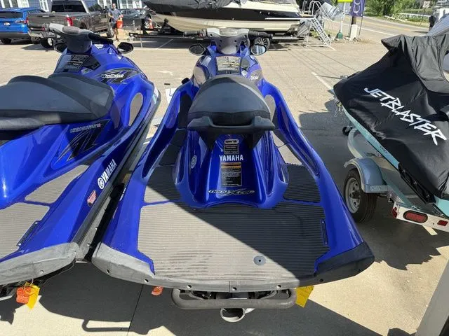 Slide: The Image of 2013 Yamaha WaveRunner VX in blue on a parking lot. - 5