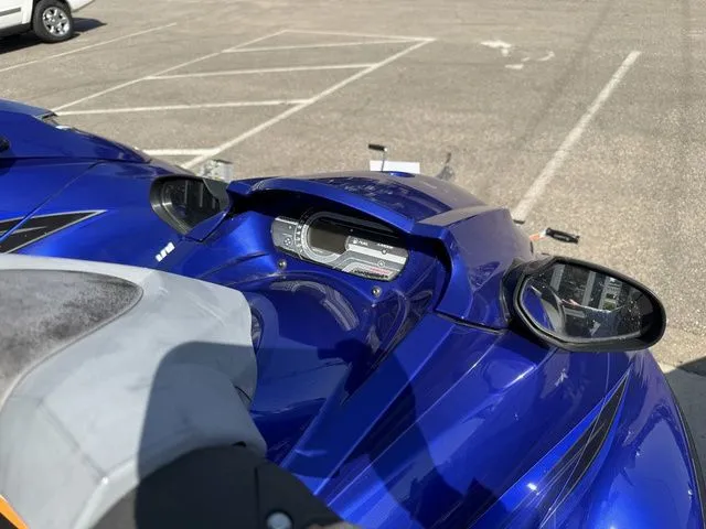Slide: The Image of 2013 Yamaha WaveRunner VX in blue on a parking lot. - 7