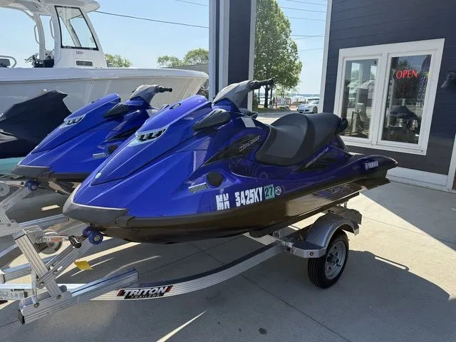 The Image of 2013 Yamaha WaveRunner VX on trailer outside store. - 1