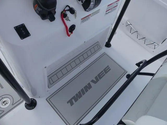 Slide: The Image of Interior view of Twin Vee 240 GFX2 boat, year 2027. - 16