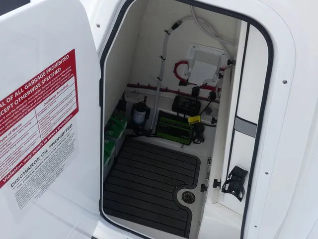 Slide: The Image of Interior of 2025 Tidewater 2410 Bay Max boat with equipment. - 17