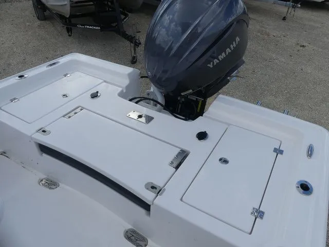 Slide: The Image of Tidewater 2410 Bay Max 2025 with Yamaha engine, rear view. - 23
