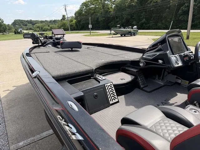 Slide: The Image of 2023 Caymas CX 21 PRO boat with modern cockpit design. - 17