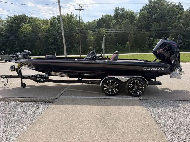 Slide: The Image of 2023 Caymas CX 21 PRO boat on trailer, side view. - 18