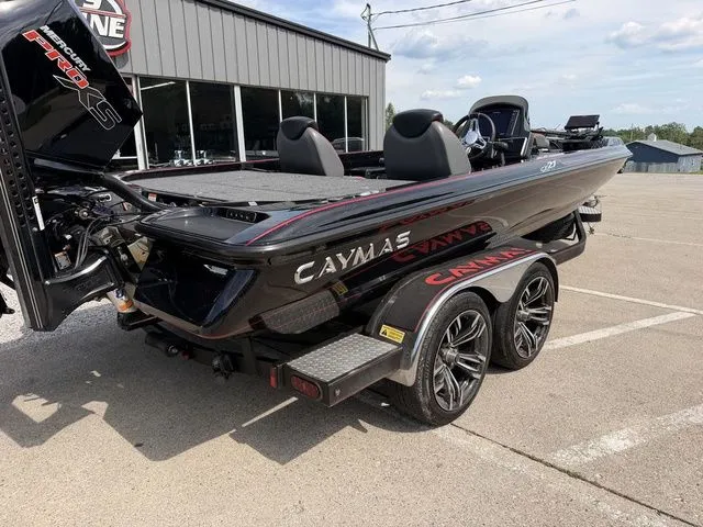Slide: The Image of 2023 Caymas CX 21 PRO boat on trailer, side view. - 4