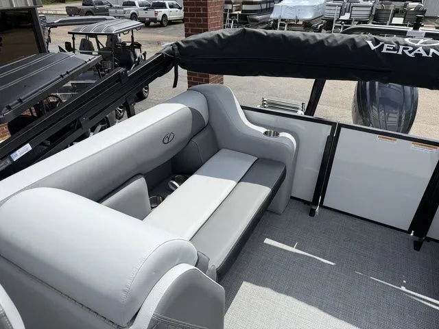 Slide: The Image of Interior of 2026 Veranda VV 22RC with gray seating. - 20