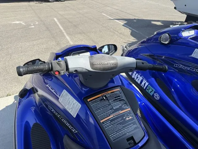 Slide: The Image of 2013 Yamaha WaveRunner VX in blue, close-up of handlebars. - 7