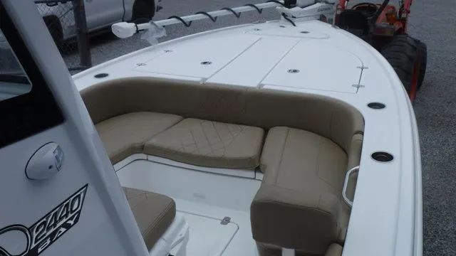 Slide: The Image of Interior view of Blazer Bay 2440 boat, model year 2026. - 11
