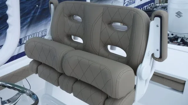 Slide: The Image of Beige seat in Blazer Bay 2440 boat, model 2026. - 14