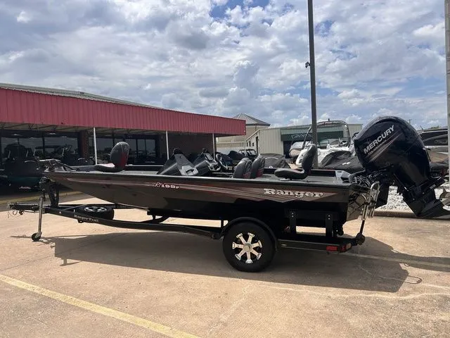 Slide: The Image of 2019 Ranger RT198P boat with Mercury engine on trailer. - 10