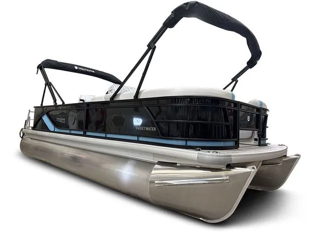 The Image of 2026 Godfrey Pontoons Sweetwater 2286 FS pontoon boat with black railing. - 1
