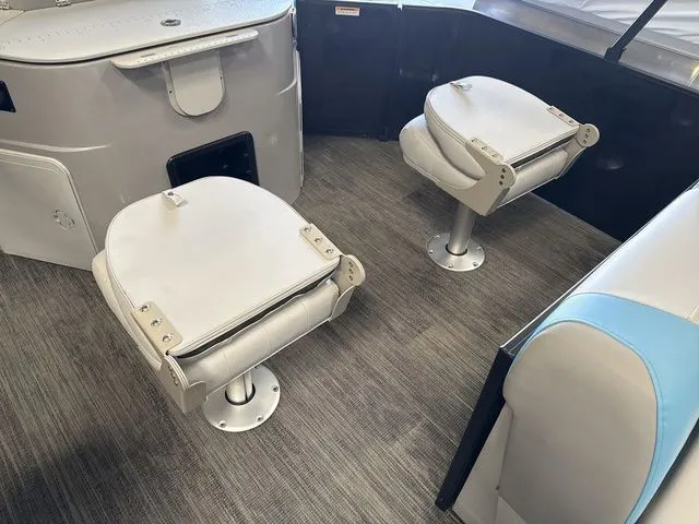 Slide: The Image of Interior of 2026 Godfrey Pontoons Sweetwater 2286 FS with two swivel seats. - 6