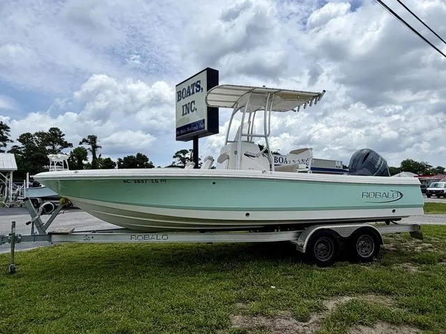 The Image of 2021 Robalo 226 Cayman boat on trailer at Boats Inc. - 1