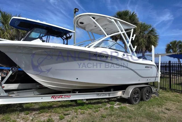 The Image of 2022 Sea Fox 226 Traveler boat on trailer, side view. - 1