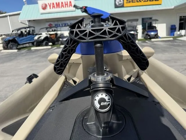 Slide: The Image of Close-up of 2025 Sea-Doo Wake jet ski at a dealership. - 11